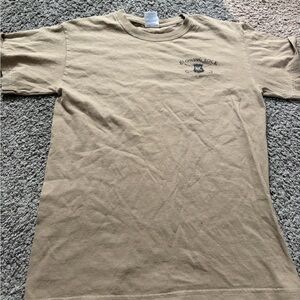 Gildan Tan Short Sleeve Tee with Graphic